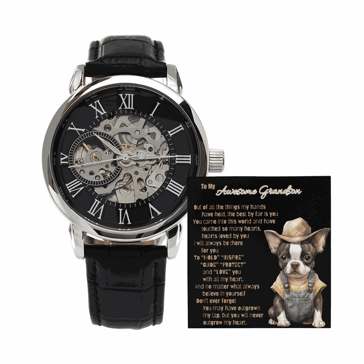 Openwork Watch for GRANDSON "Outgrow My Heart"