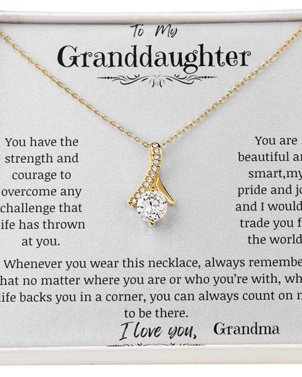 a yellow gold alluring beauty necklace up close