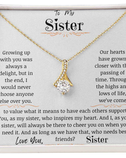 a yellow gold alluring beauty necklace up close