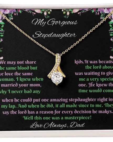 yellow gold alluring beauty necklace in two-tone box