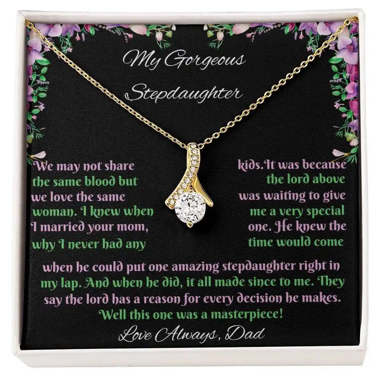 Alluring Beauty Necklace for gorgeous STEPDAUGHTER from DAD