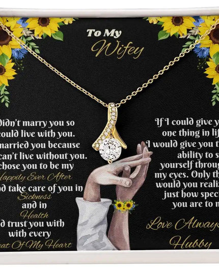 yellow gold alluring beauty necklace in two-tone box 