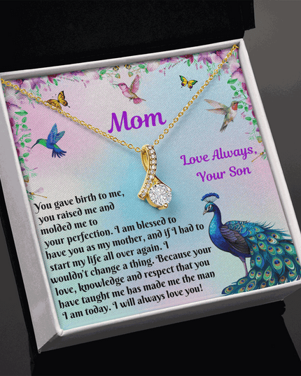 Alluring Beauty Necklace for MOM from SON "I am blessed"
