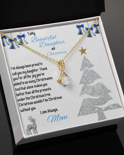 yellow gold alluring beauty necklace in soft box angled left