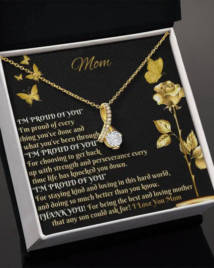 yellow gold alluring beauty necklace in two-tone box angled left
