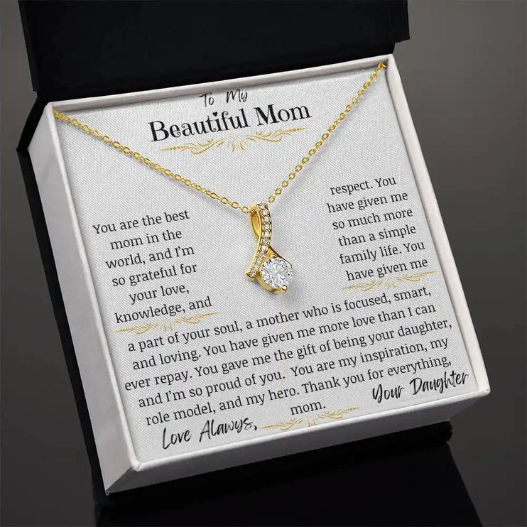 a yellow gold alluring beauty necklace angled left