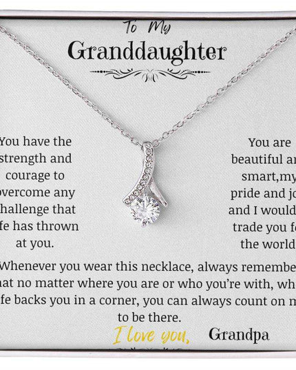 a white gold alluring beauty necklace up close