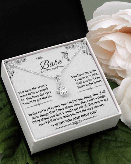 white gold alluring beauty necklace in a soft box angled to the left