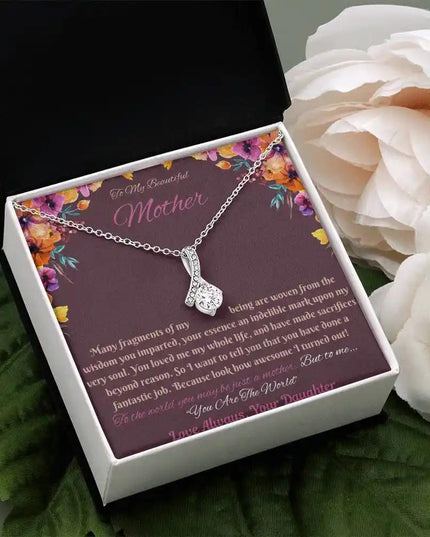 white gold alluring beauty necklace in soft box