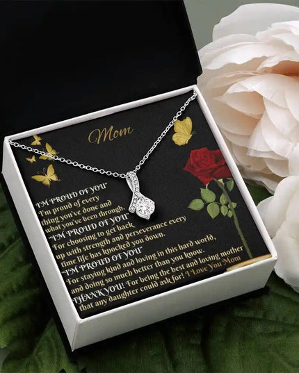 white gold alluring beauty necklace