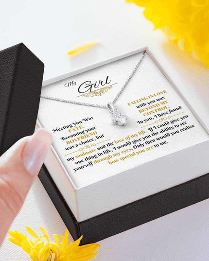 white gold alluring beauty necklace in a soft box angled left