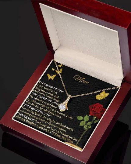 yellow gold alluring beauty necklace