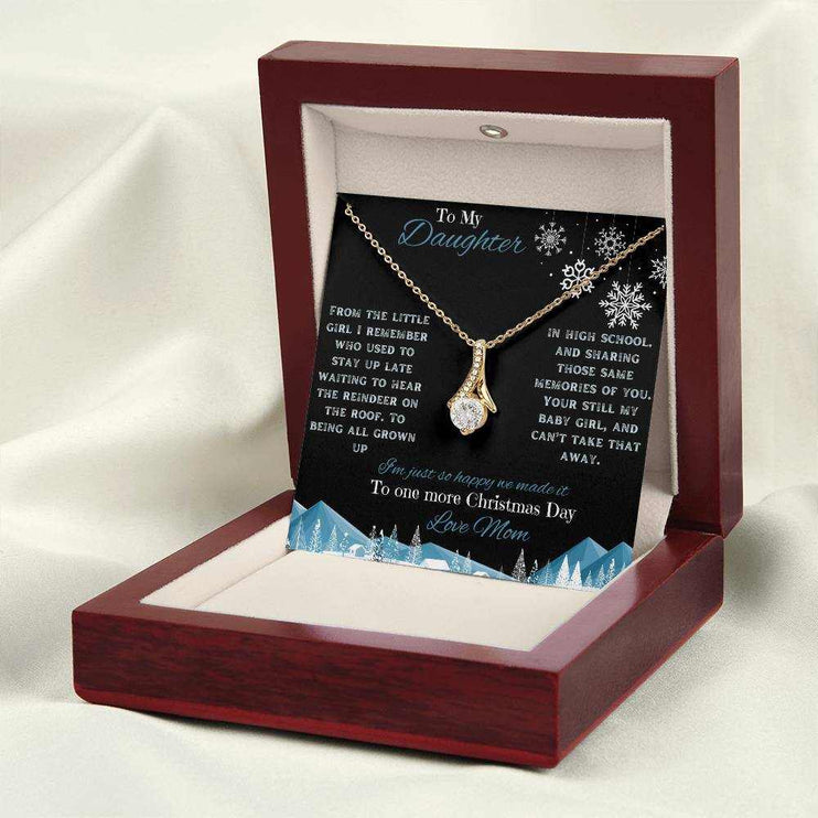 yellow gold alluring beauty necklace in luxury box