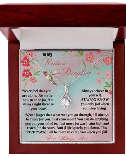 white gold alluring beauty necklace in a two-tone box