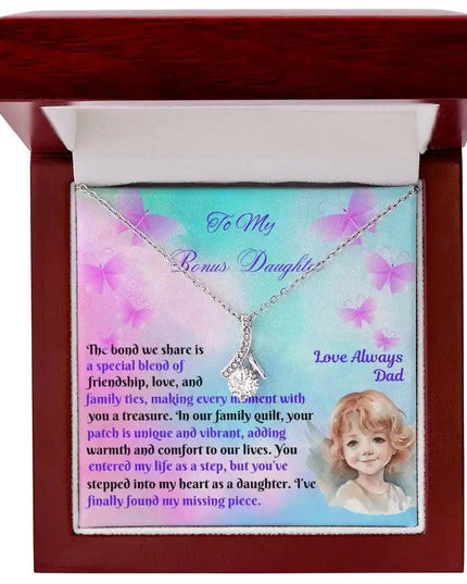 white gold alluring beauty necklace mahogany box