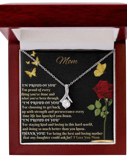 white gold alluring beauty necklace