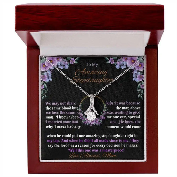 Alluring Beauty Necklace for amazing STEPDAUGHTER From MOM