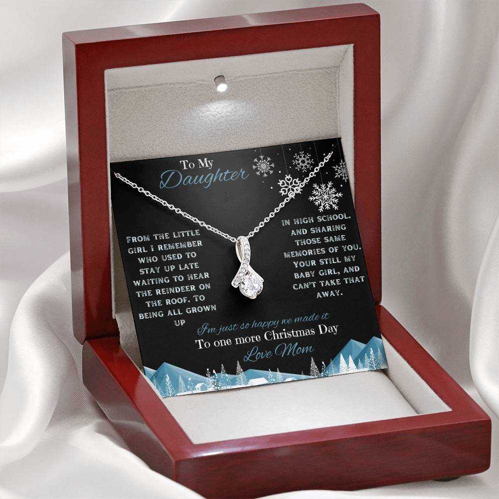 white gold alluring beauty necklace in luxury box