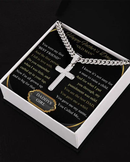 Cuban Chain Necklace in two-tone box.