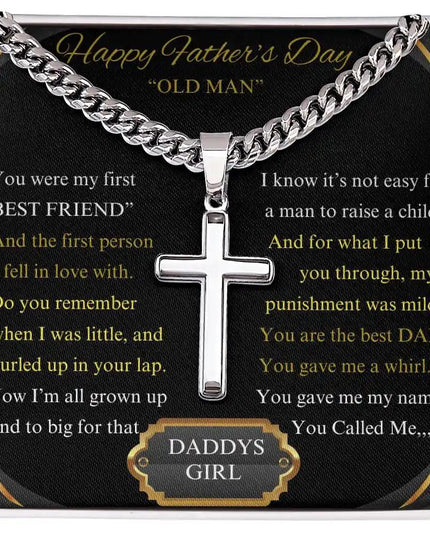 Cuban Chain Necklace up close.