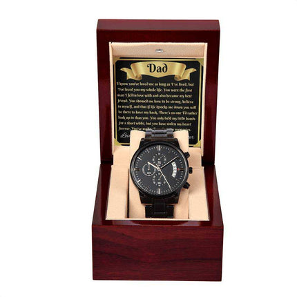 chronograph watch in luxury box