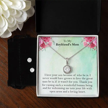 Eternal Hope Necklace Earring Set in two-tone box