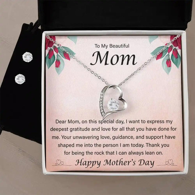 forever love necklace and earring set