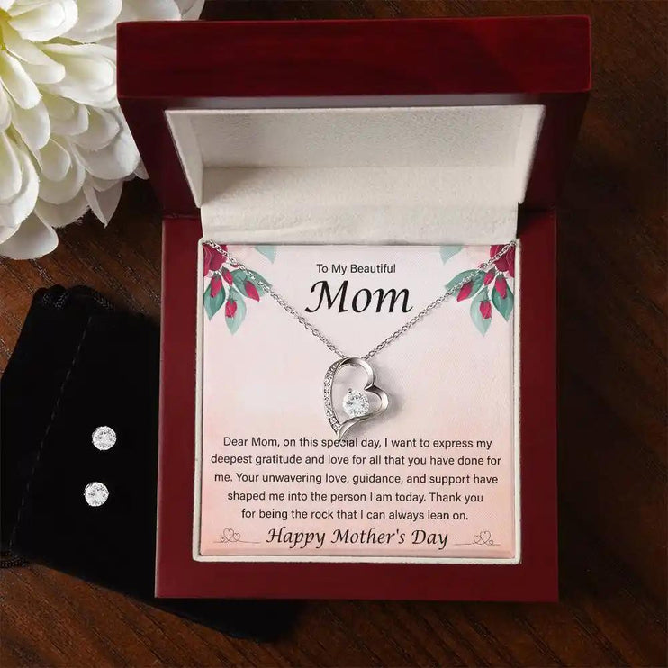 forever love necklace and earring set