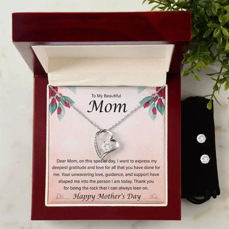 forever love necklace and earring set