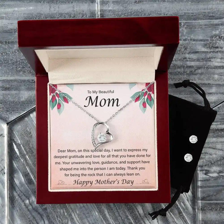 forever love necklace and earring set