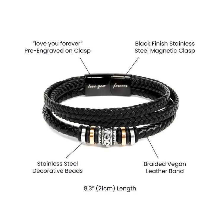 love you forever bracelet product details.