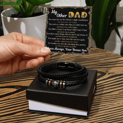 Love You Forever Bracelet two-tone box on end table