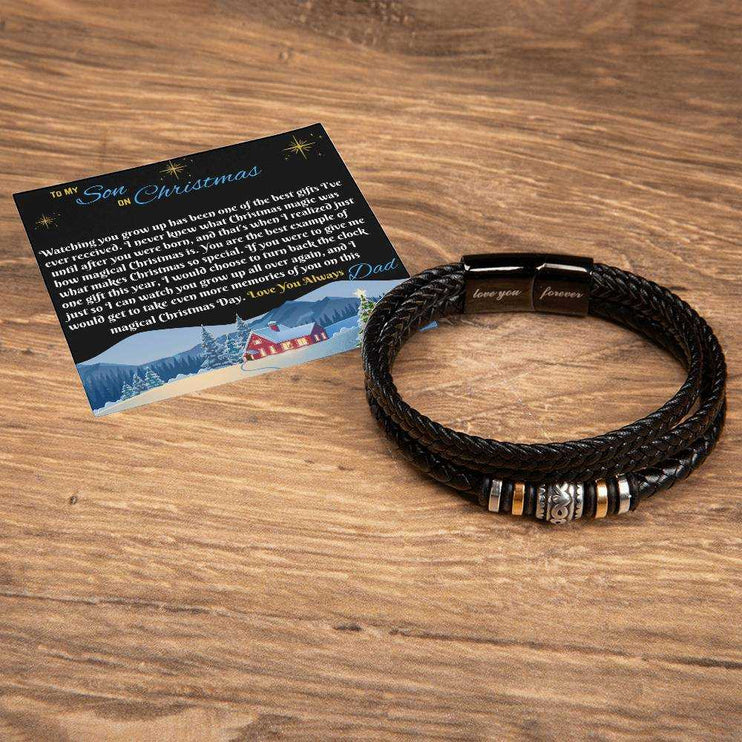 love you forever bracelet and message card on a table