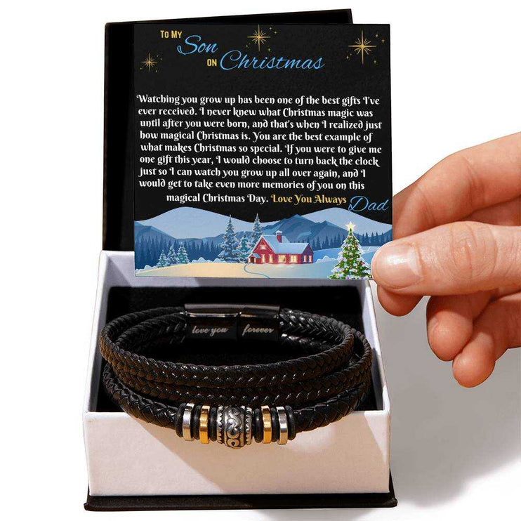 love you forever bracelet in a soft box