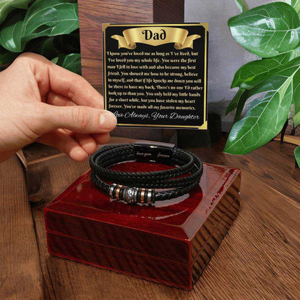 love you forever bracelet on top of closed luxury box