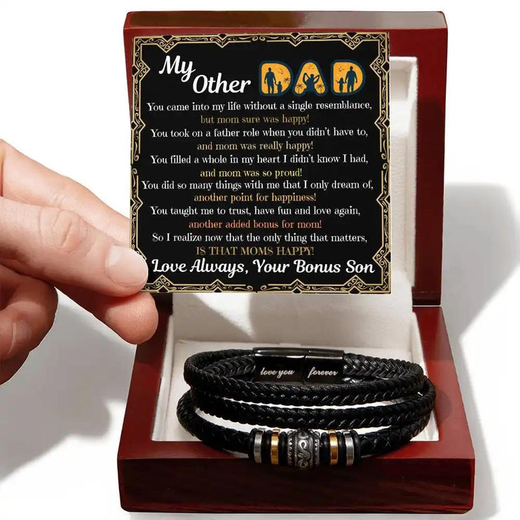 Love You Forever Bracelet mahogany box