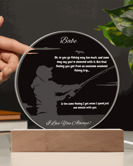 acrylic circle plaque