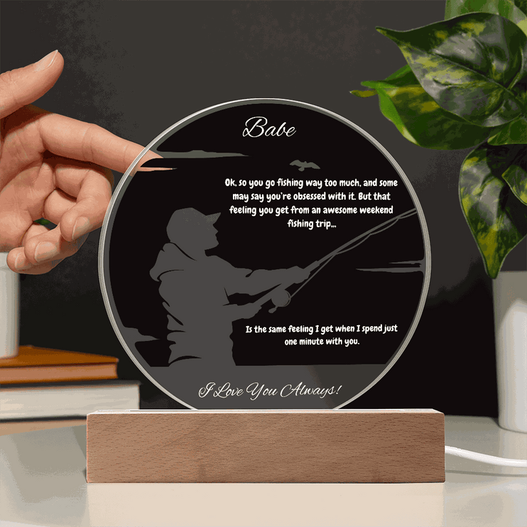 acrylic circle plaque