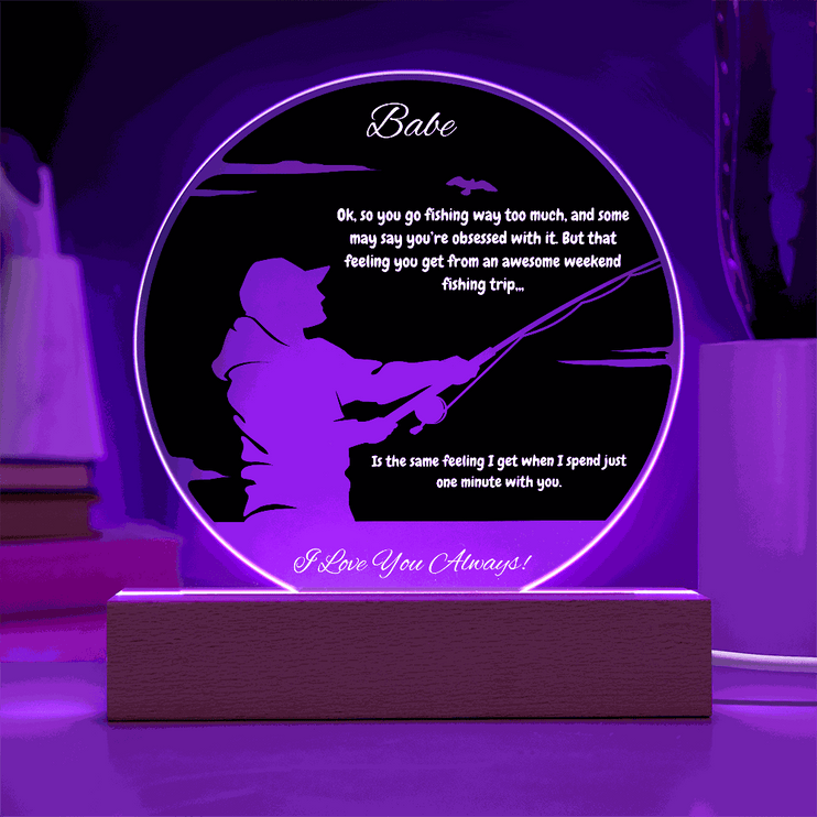 acrylic circle plaque