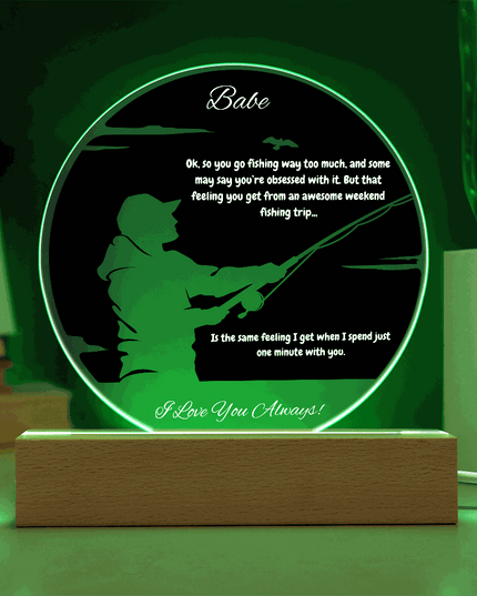 acrylic circle plaque