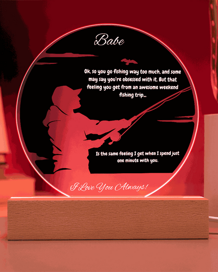 acrylic circle plaque