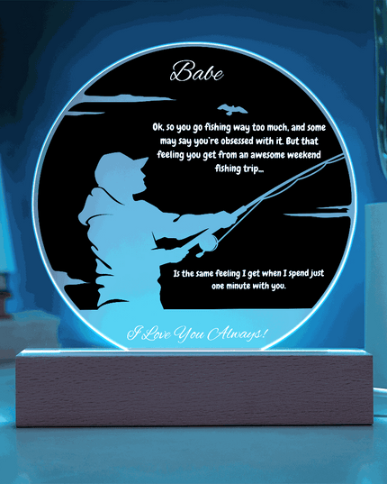 acrylic circle plaque