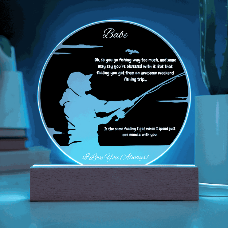 acrylic circle plaque