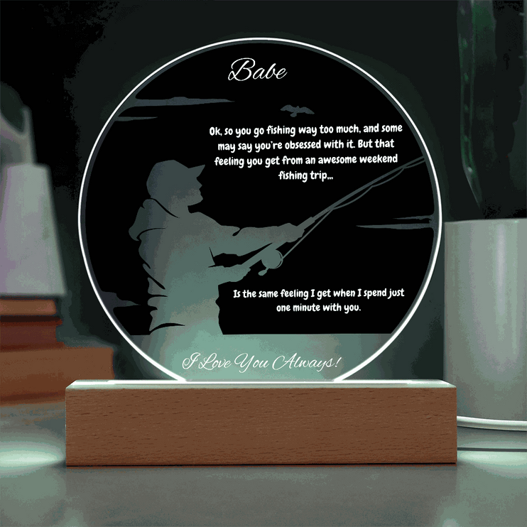 acrylic circle plaque