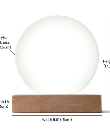 acrylic circle plaque