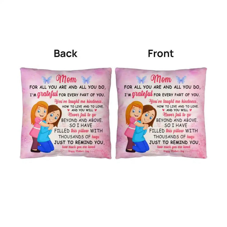 Classic Pillow showing front and back