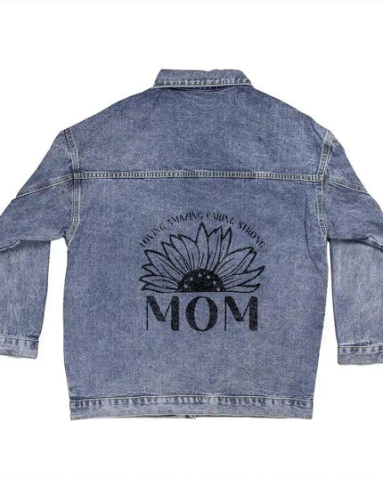 DTG Denim Womens Jacket showing back