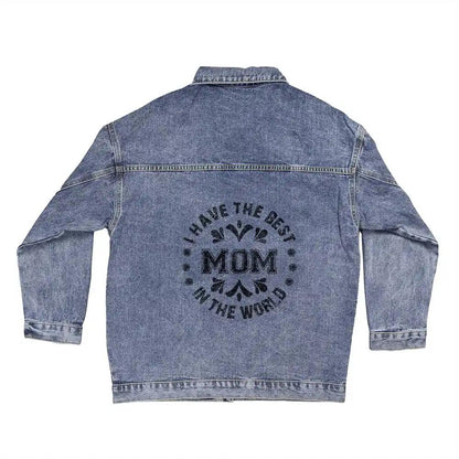 DTG Denim Womens Jacket showing back print