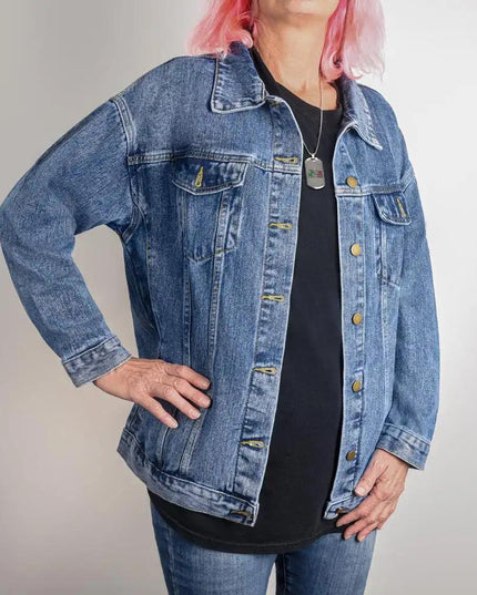 DTG Denim Womens Jacket showing front