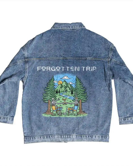 DTG Denim Jacket showing back design
